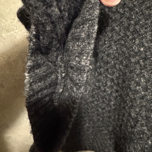 Lands End Canvas Wool Alpaca Sweater Shawl Turtleneck - Picture 7 of 8